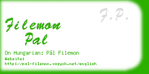 filemon pal business card